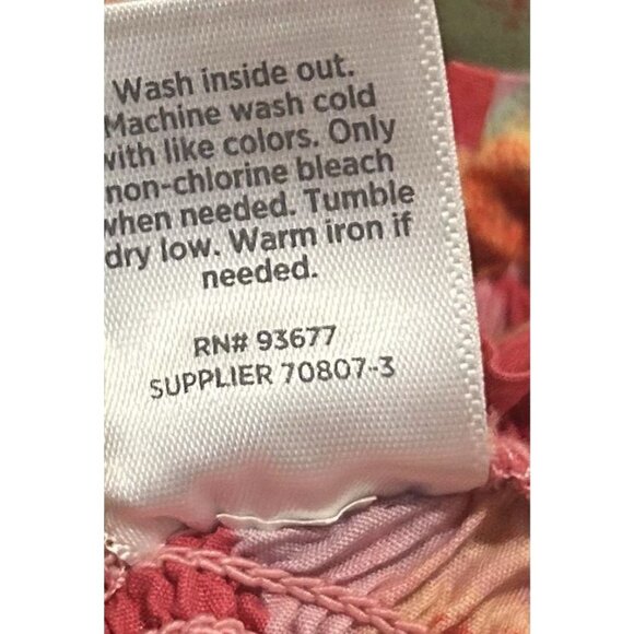 Peyton & Parker Bright Floral Ruffled Smocked Tie Back Maxi Dress Size Large - Picture 5 of 15